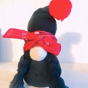 Biker Girl Gnome with bandana